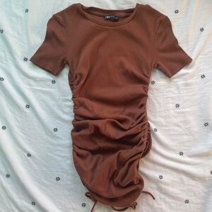 Zara brown dress
